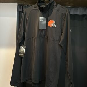 New Nike Cleveland Browns Half Zip Pullover